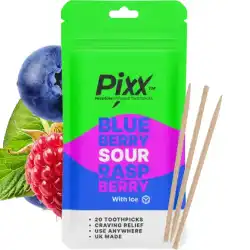 Without Nicotine Blueberry Sour Raspberry Flavored Toothpicks by Pixx