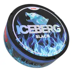 50mg/g Black Nicotine Pouch by Iceberg